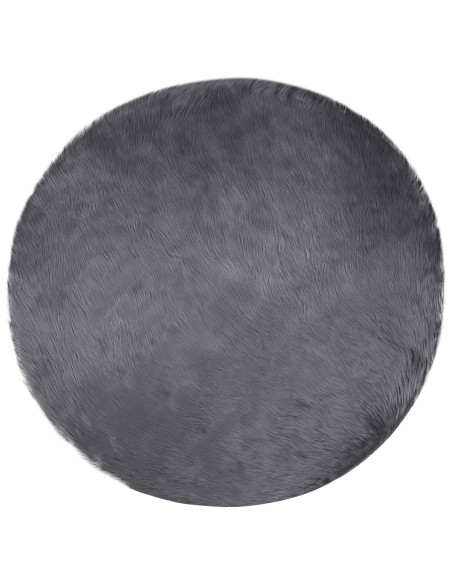 Tappeto Pecora Tafalla Antracite Ø 120 cm Poliestere