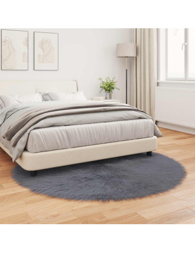 Tappeto Pecora Tafalla Antracite Ø 200 cm Poliestere