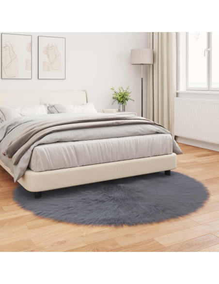 Tappeto Pecora Tafalla Antracite Ø 200 cm Poliestere