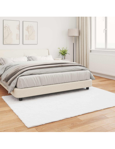 Tappeto in Pelliccia Sintetica di Coniglio Olite Bianco