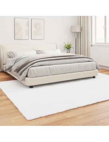 Tappeto in Pelliccia Sintetica di Coniglio Olite Bianco