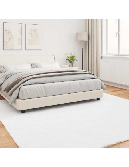 Tappeto in Pelliccia Sintetica di Coniglio Olite Bianco