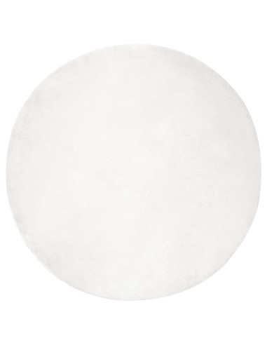 Tappeto in Pelliccia Sintetica di Coniglio Olite Bianco