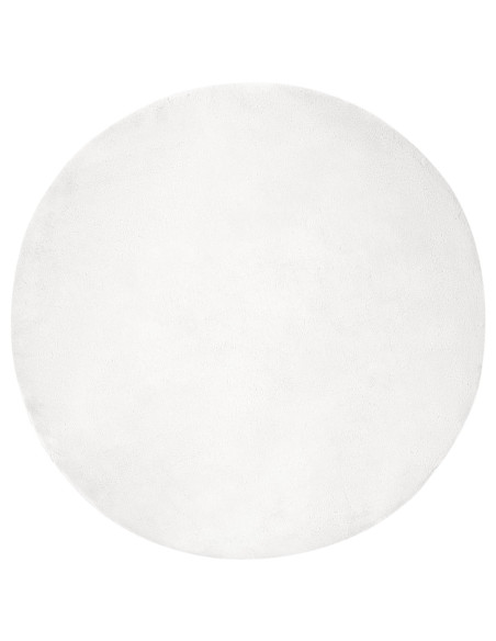 Tappeto in Pelliccia Sintetica di Coniglio Olite Bianco