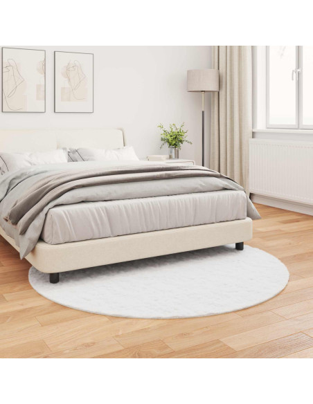 Tappeto in Pelliccia Sintetica di Coniglio Olite Bianco