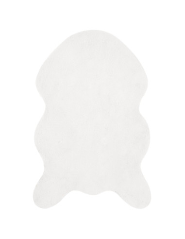 Tappeto in Pelliccia Sintetica di Coniglio Olite Bianco