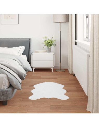 Tappeto in Pelliccia Sintetica di Coniglio Olite Bianco