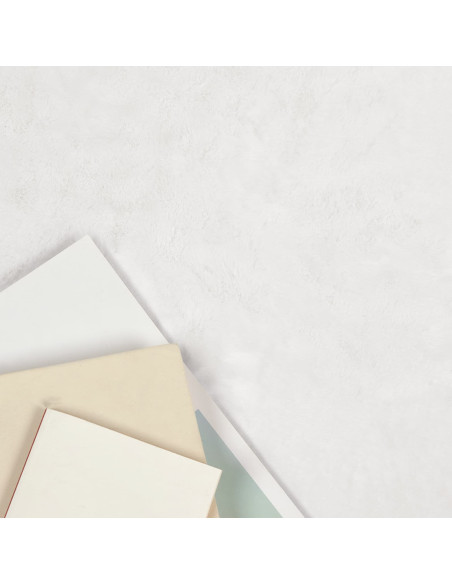 Tappeto in Pelliccia Sintetica di Coniglio Olite Bianco