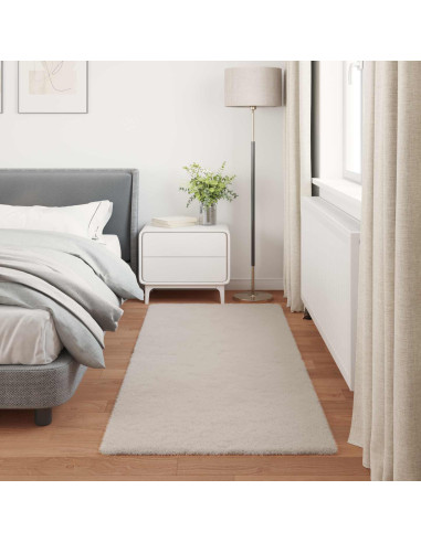 Tappeto in Pelliccia Sintetica di Coniglio Olite Beige