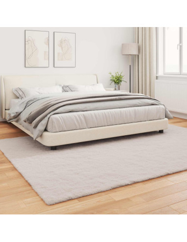 Tappeto in Pelliccia Sintetica di Coniglio Olite Beige