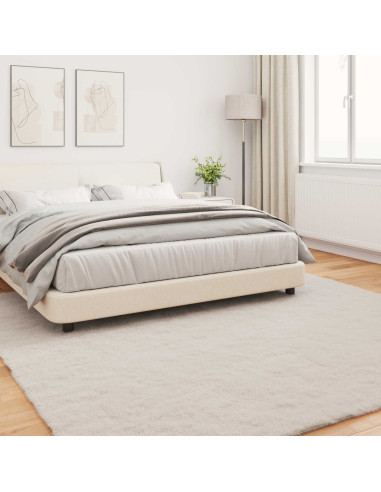 Tappeto in Pelliccia Sintetica di Coniglio Olite Beige