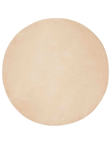 Tappeto in Pelliccia Sintetica di Coniglio Olite Beige Ø 100 cm