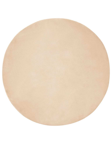 Tappeto in Pelliccia Sintetica di Coniglio Olite Beige Ø 100 cm