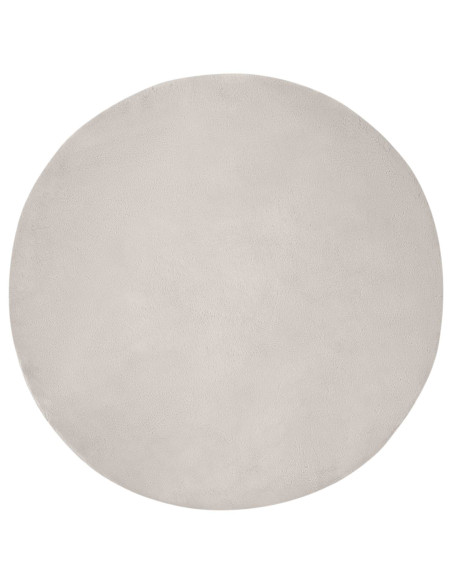 Tappeto in Pelliccia Sintetica di Coniglio Olite Beige Ø 100 cm