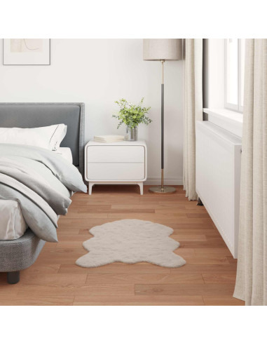 Tappeto in Pelliccia Sintetica di Coniglio Olite Beige