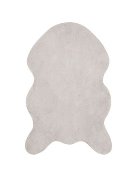 Tappeto in Pelliccia Sintetica di Coniglio Olite Beige