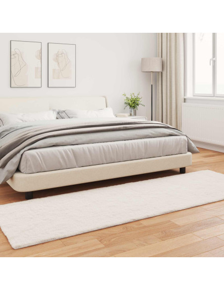 Tappeto in Pelliccia Sintetica di Coniglio Olite Crema