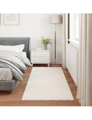 Tappeto in Pelliccia Sintetica di Coniglio Olite Crema