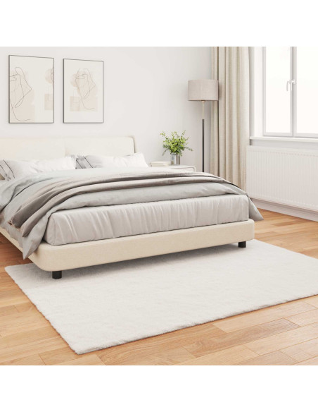 Tappeto in Pelliccia Sintetica di Coniglio Olite Crema