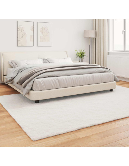 Tappeto in Pelliccia Sintetica di Coniglio Olite Crema