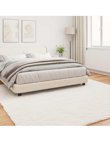 Tappeto in Pelliccia Sintetica di Coniglio Olite Crema