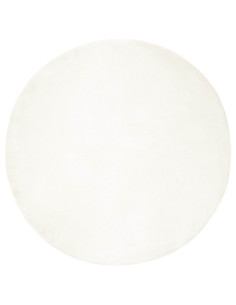 Tappeto in Pelliccia Sintetica di Coniglio Olite Crema Ø 80 cm 2