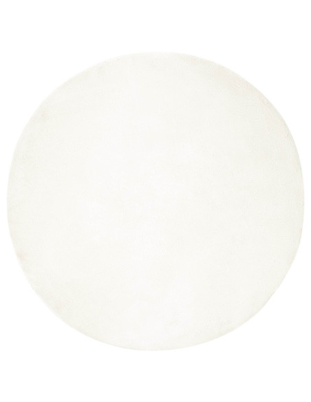 Tappeto in Pelliccia Sintetica di Coniglio Olite Crema Ø 100 cm