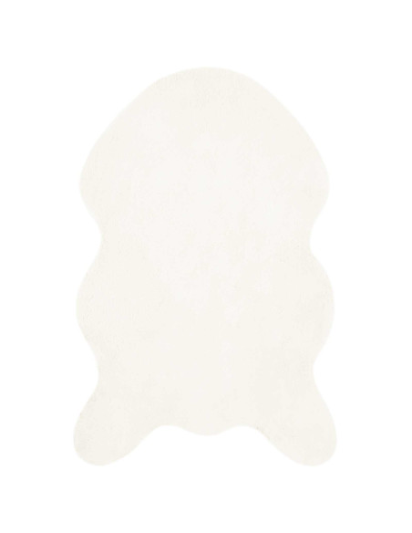 Tappeto in Pelliccia Sintetica di Coniglio Olite Crema