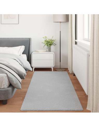 Tappeto in Pelliccia Sintetica di Coniglio Olite Grigio