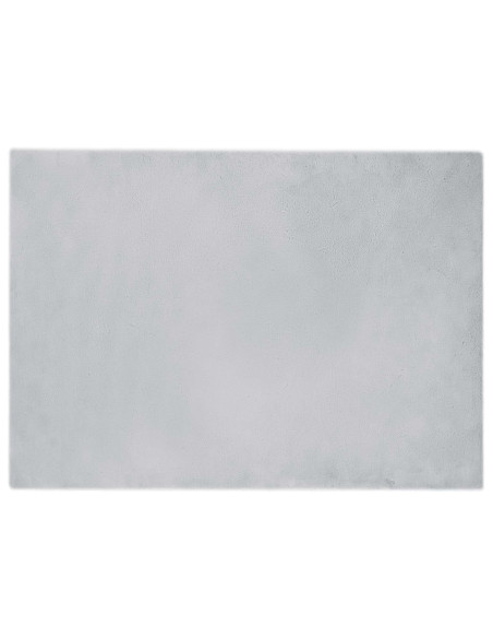 Tappeto in Pelliccia Sintetica di Coniglio Olite Grigio