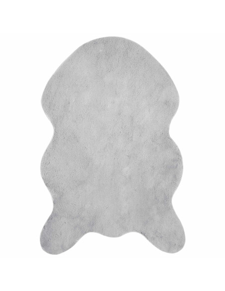 Tappeto in Pelliccia Sintetica di Coniglio Olite Grigio