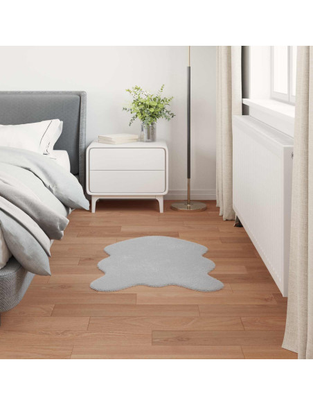 Tappeto in Pelliccia Sintetica di Coniglio Olite Grigio