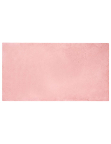 Tappeto in Pelliccia Sintetica di Coniglio Olite Rosa