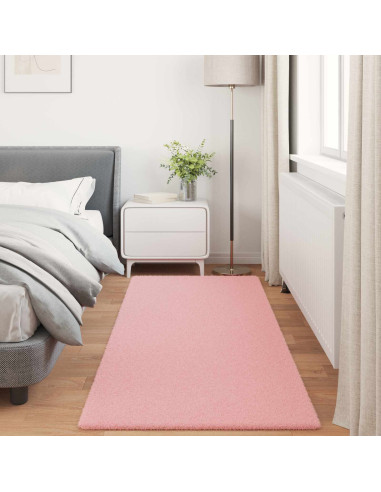 Tappeto in Pelliccia Sintetica di Coniglio Olite Rosa