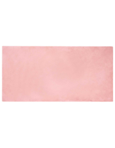 Tappeto in Pelliccia Sintetica di Coniglio Olite Rosa