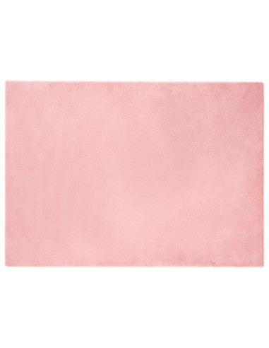Tappeto in Pelliccia Sintetica di Coniglio Olite Rosa