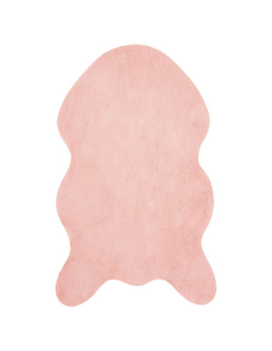 Tappeto in Pelliccia Sintetica di Coniglio Olite Rosa