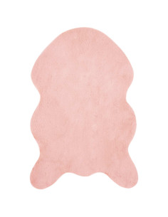 Tappeto in Pelliccia Sintetica di Coniglio Olite Rosa 2