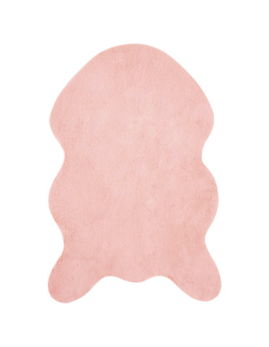 Tappeto in Pelliccia Sintetica di Coniglio Olite Rosa