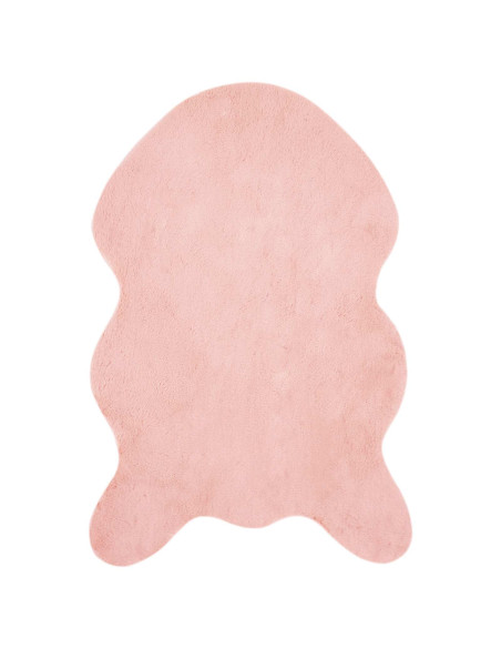 Tappeto in Pelliccia Sintetica di Coniglio Olite Rosa