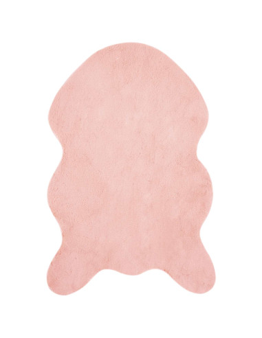 Tappeto in Pelliccia Sintetica di Coniglio Olite Rosa