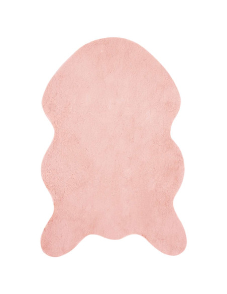 Tappeto in Pelliccia Sintetica di Coniglio Olite Rosa