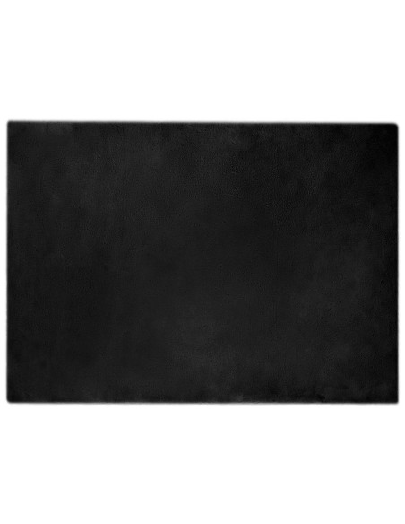 Tappeto in Pelliccia Sintetica di Coniglio Olite Nero