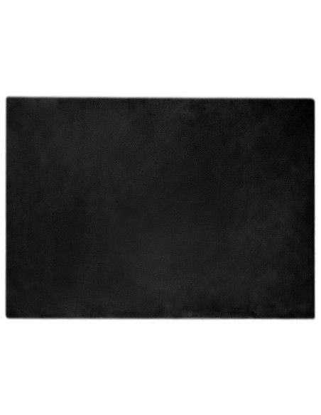 Tappeto in Pelliccia Sintetica di Coniglio Olite Nero