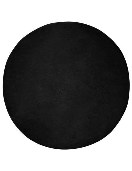 Tappeto in Pelliccia Sintetica di Coniglio Olite Nero Ø 120 cm