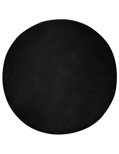 Tappeto in Pelliccia Sintetica di Coniglio Olite Nero Ø 200 cm