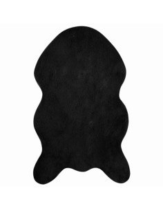 Tappeto in Pelliccia Sintetica di Coniglio Olite Nero 2