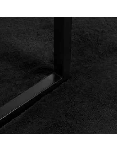 Tappeto in Pelliccia Sintetica di Coniglio Olite Nero