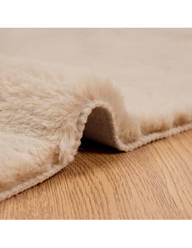 Tappeto in Pelliccia Sintetica di Coniglio Olite Talpa