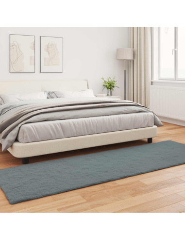 Tappeto in Pelliccia Sintetica di Coniglio Olite Antracite